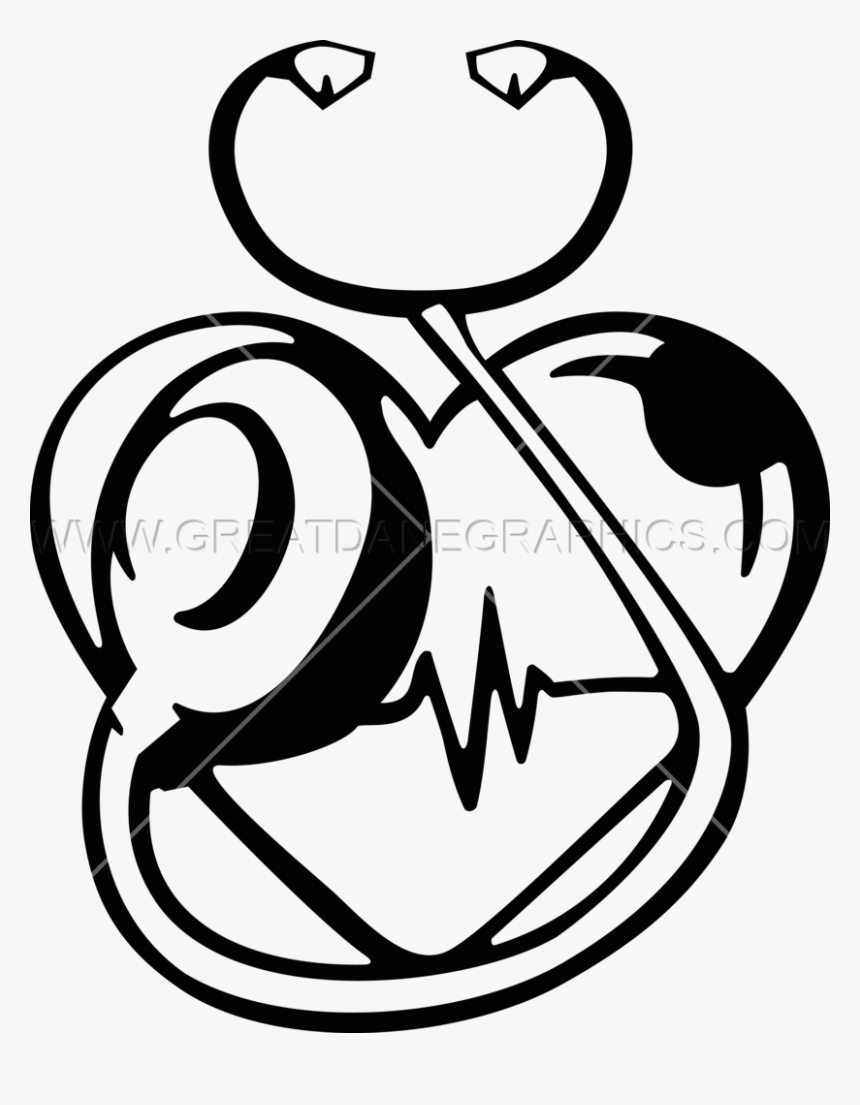 Heart Stethoscope Clipart Free Graphic Royalty Free, HD Png Download