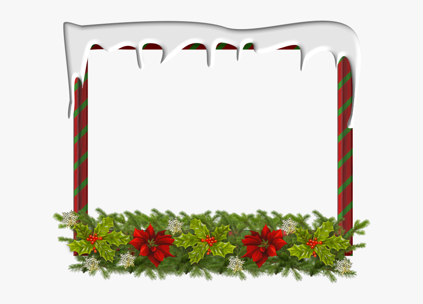 Cadres - White Christmas Frame Png, Transparent Png