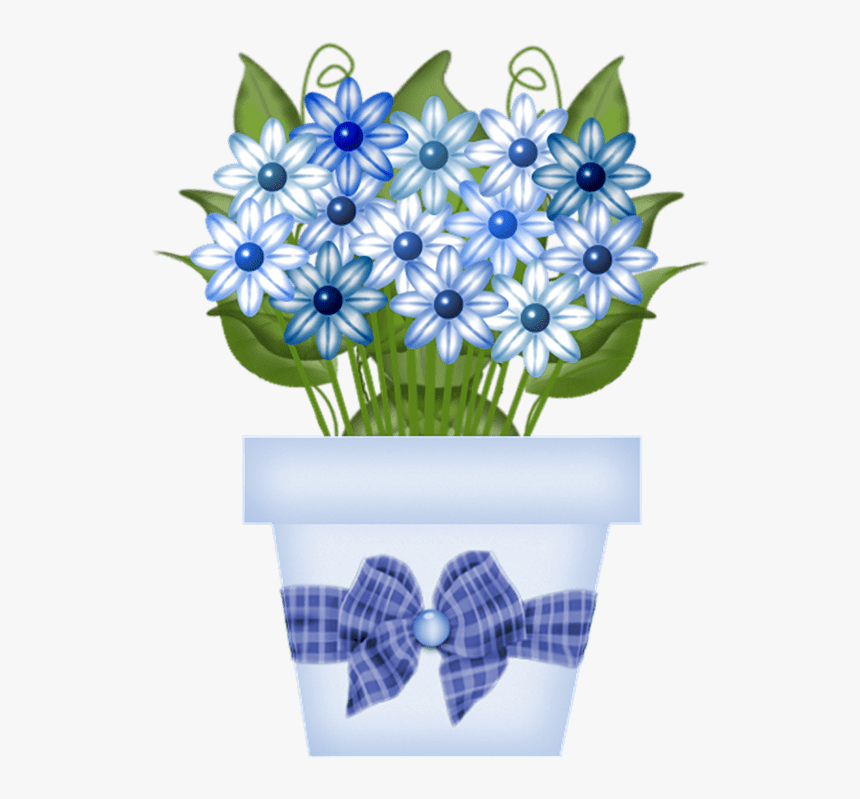 Transparent Mexican Flowers Png - Pink Flower Pot Clipart, Png Download