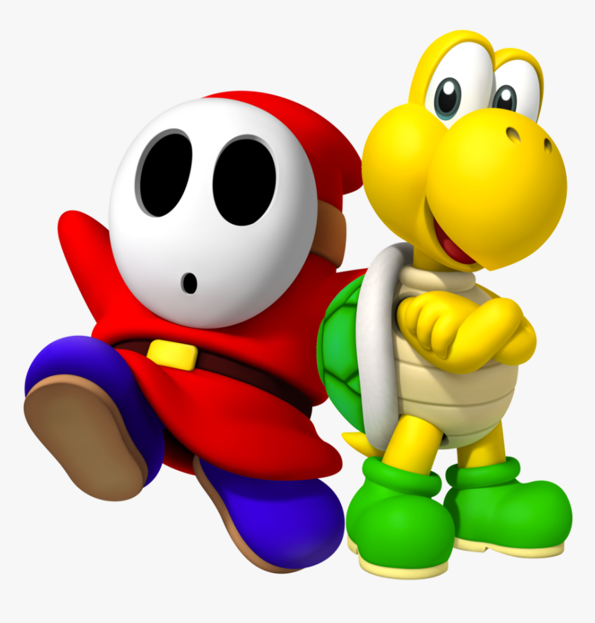 Shy Guy And Koopa Troopa, HD Png Download