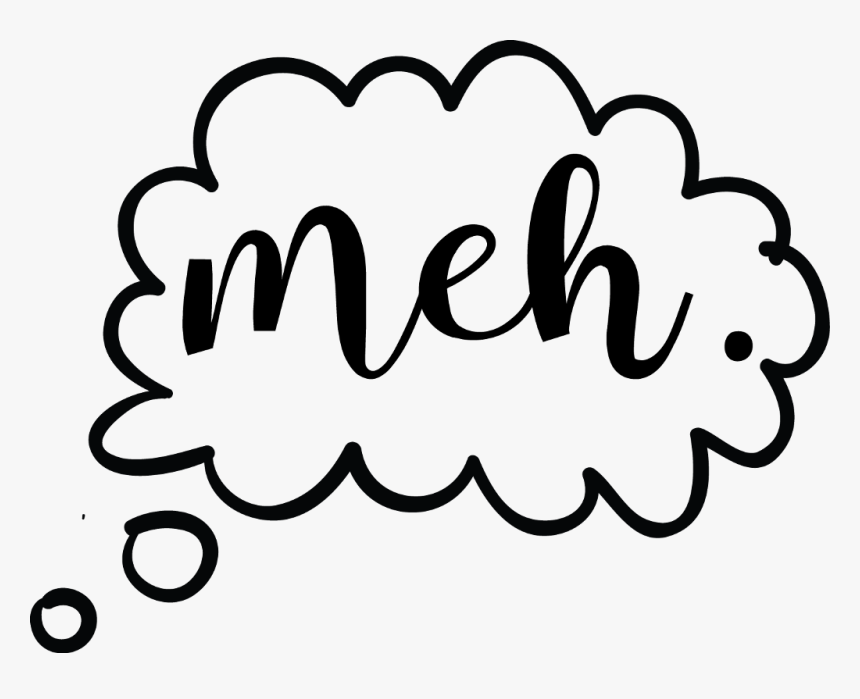#wordbubble #meh #words #sticker #overlay #ftesticker - Meh Words, HD Png Download