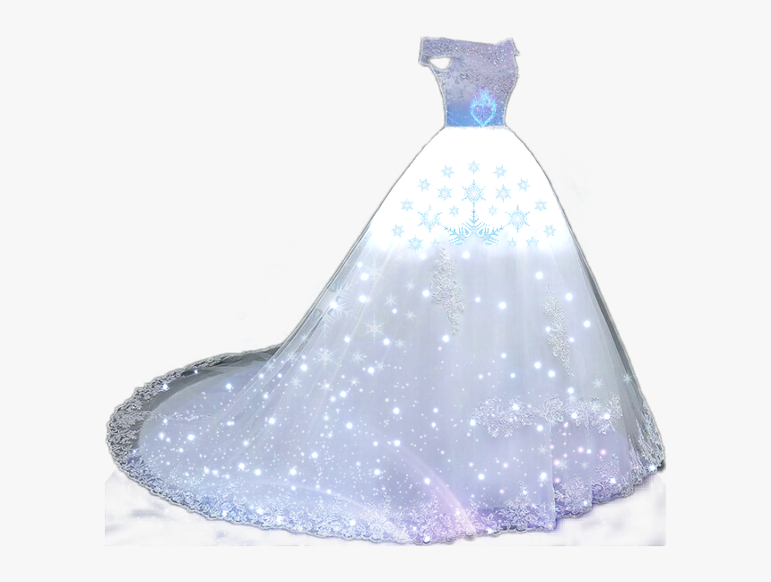 #challenge #snowflakes #snow #star #moon #galaxy #clothingitem - Gown, HD Png Download