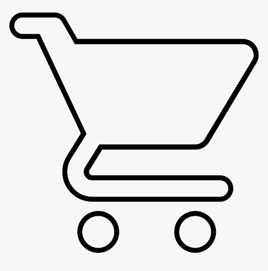 Shopping Cart - Line Art, HD Png Download
