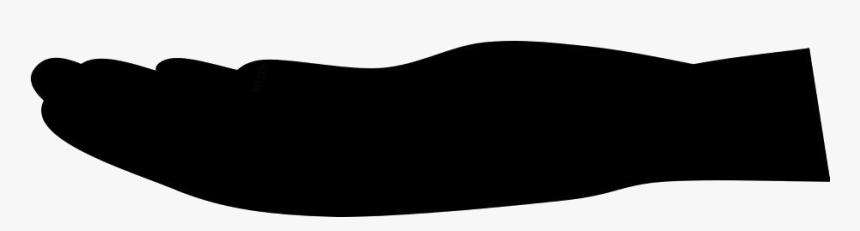 Transparent Open Hand Clipart - Silhouette, HD Png Download