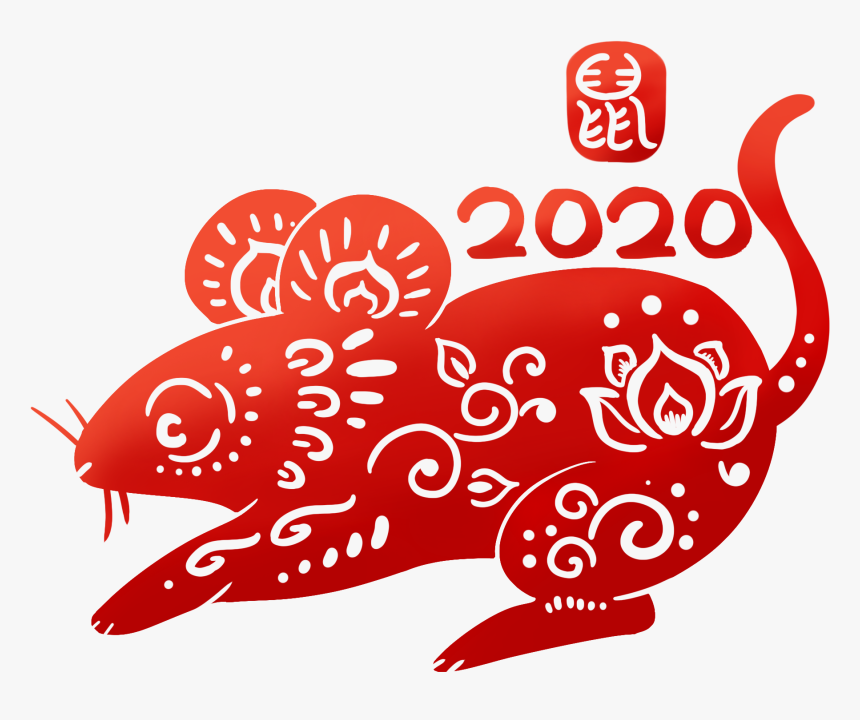 Chinese New Year Rat Png, Transparent Png