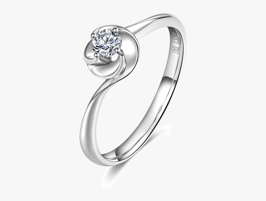 一生伊饰 舒缓优雅的真爱之花玫瑰钻石求婚订婚戒指女 现货钻戒-京东 - Engagement Ring, HD Png Download