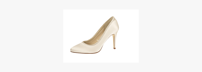 Brudesko, Model Billie Ivory Satin/fine Glitter 
 Id - Basic Pump, HD Png Download