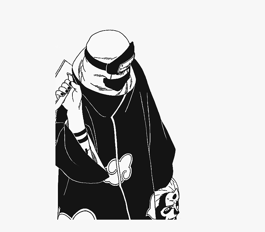 Kisame Black And White, HD Png Download