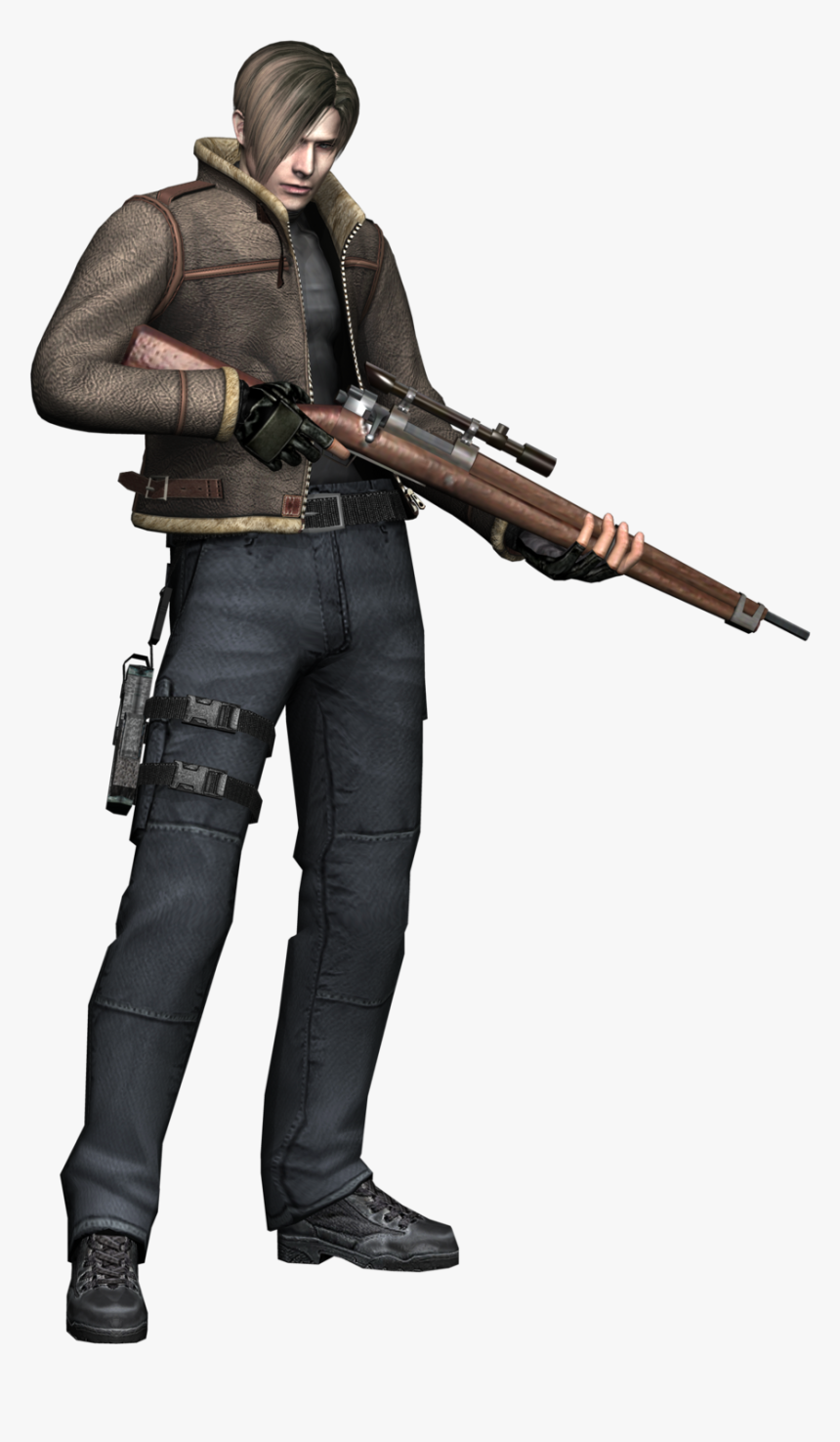 Ashley Graham - Resident Evil Leon Shotgun, HD Png Download