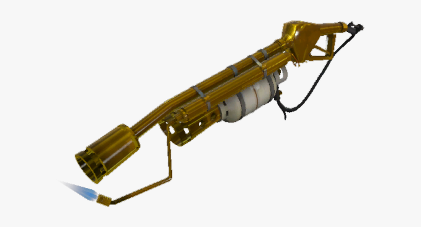 Military - Team Fortress 2 Australium Flamethrower, HD Png Download