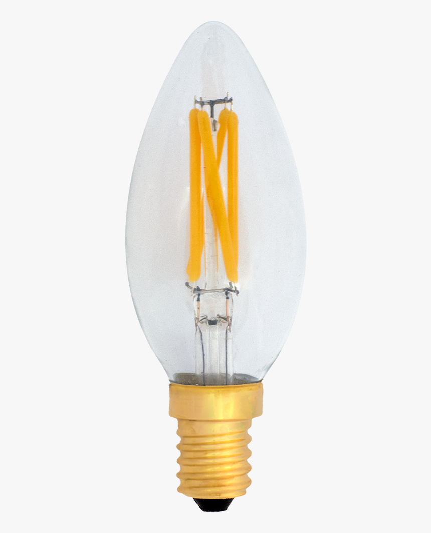 C35 Deco Led E14 240v 4w Warmwhite 2700k Bridge Rect - Compact Fluorescent Lamp, HD Png Download