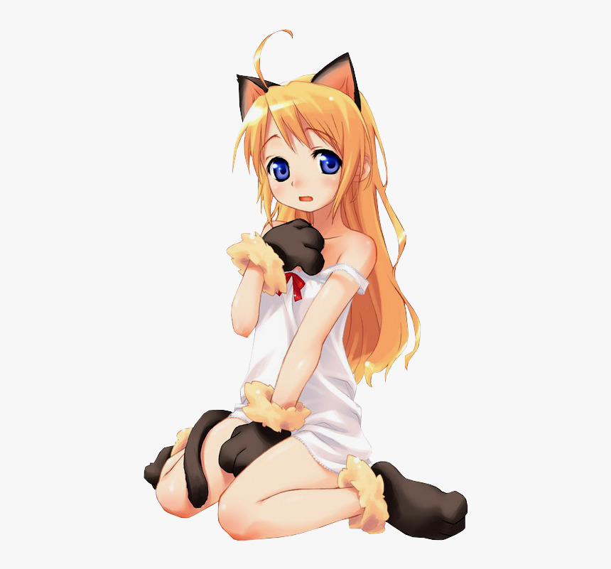 Cat Girl Render By Lolipop16 On Deviantart - Cute Cat Girl Png, Transparent Png