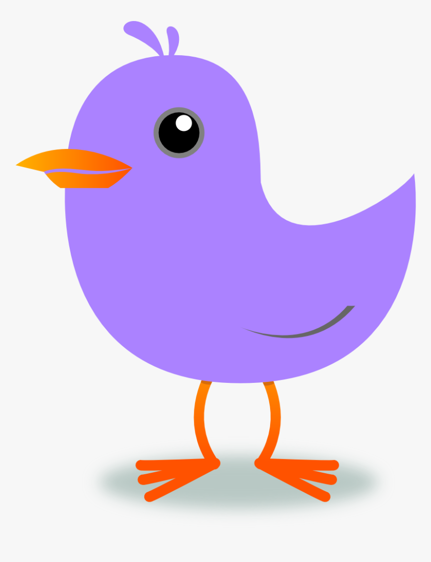 Purple Bird Clipart - Chirp Qr, HD Png Download
