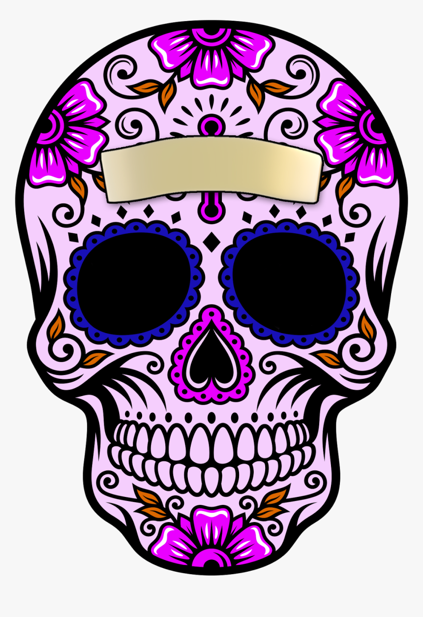 Halloween Sugar Skull Clipart Png Royalty Free Download - Calaverita Png, Transparent Png
