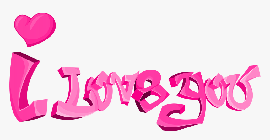 I Love You Png Transparent Clip Art​ - Love You Clip Art Png, Png Download