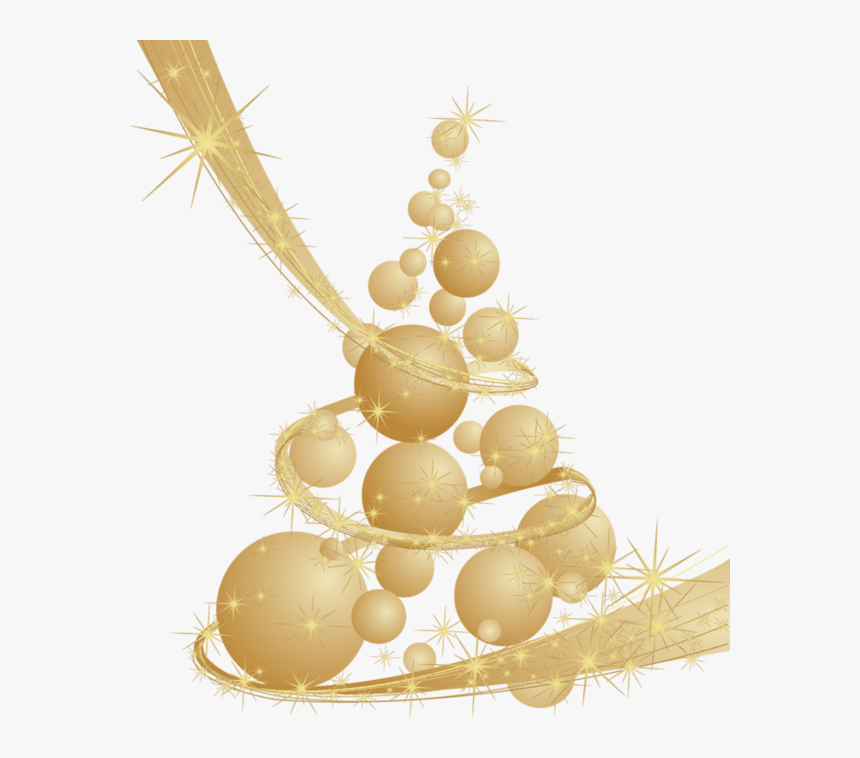 Blue And Gold Christmas Png, Transparent Png