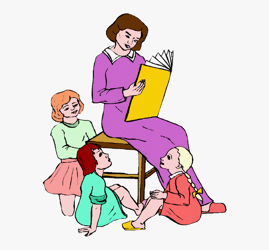 Stories Clipart Kindergarten Teacher - Teacher Clip Art, HD Png