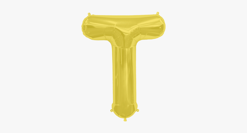 Letter Balloon T Gold 36 - Bone, HD Png Download