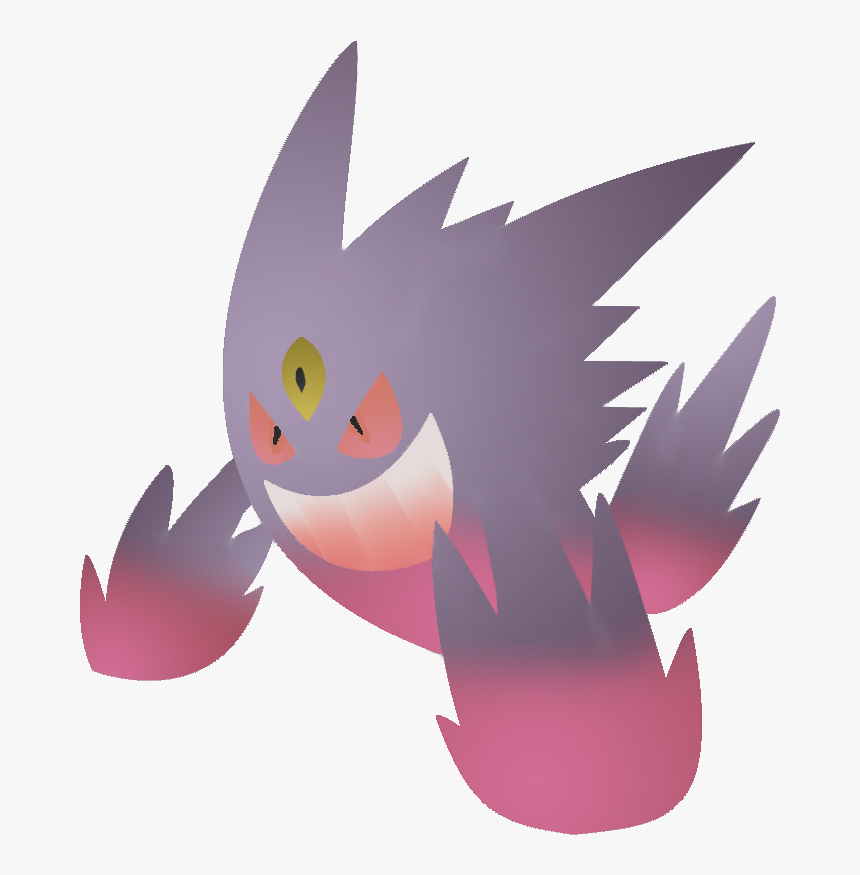 Mega Gengar Slidin - Pokemon Character Mega Gengar, HD Png Download