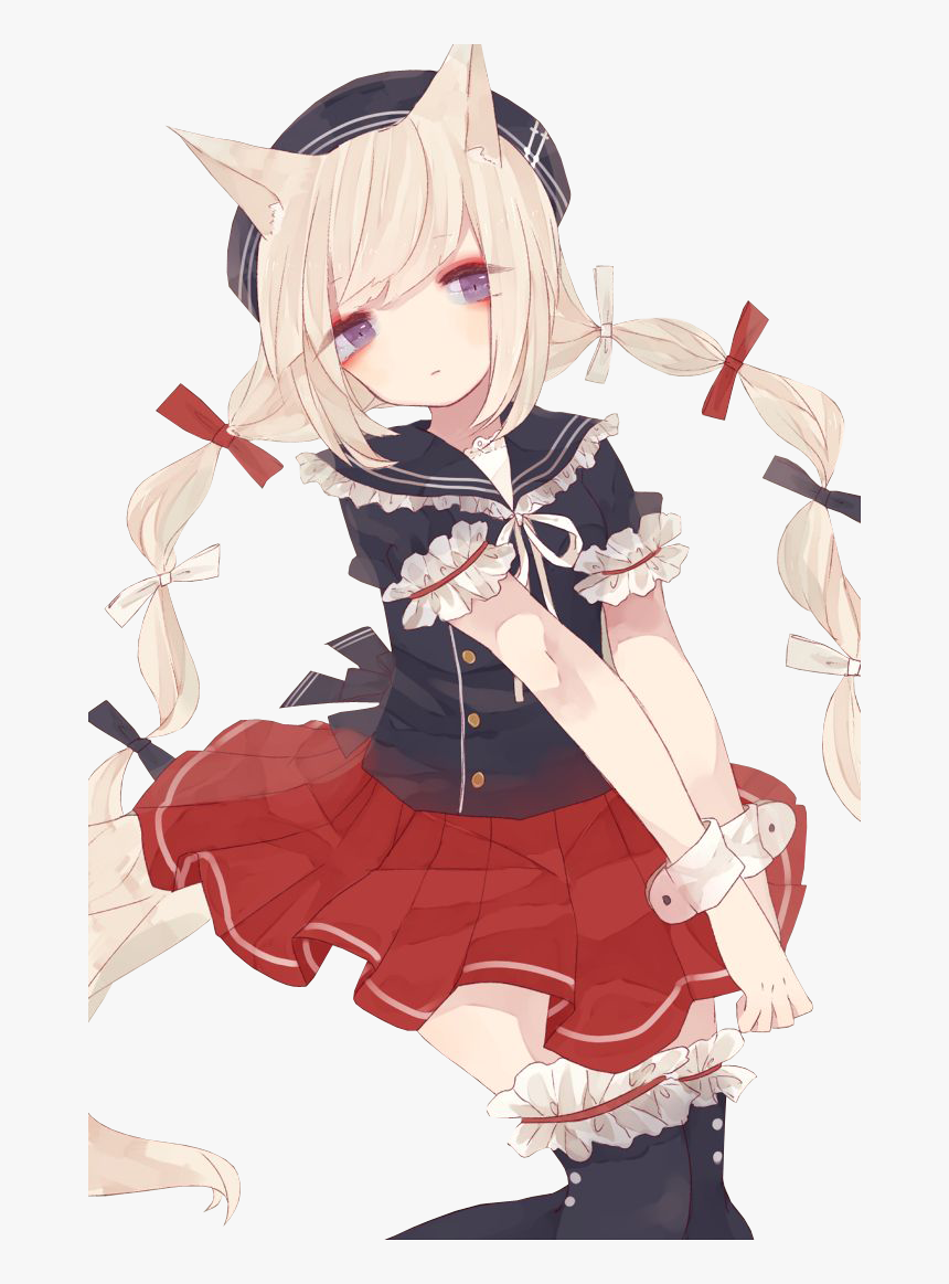 Anime Girl Neko Render, HD Png Download