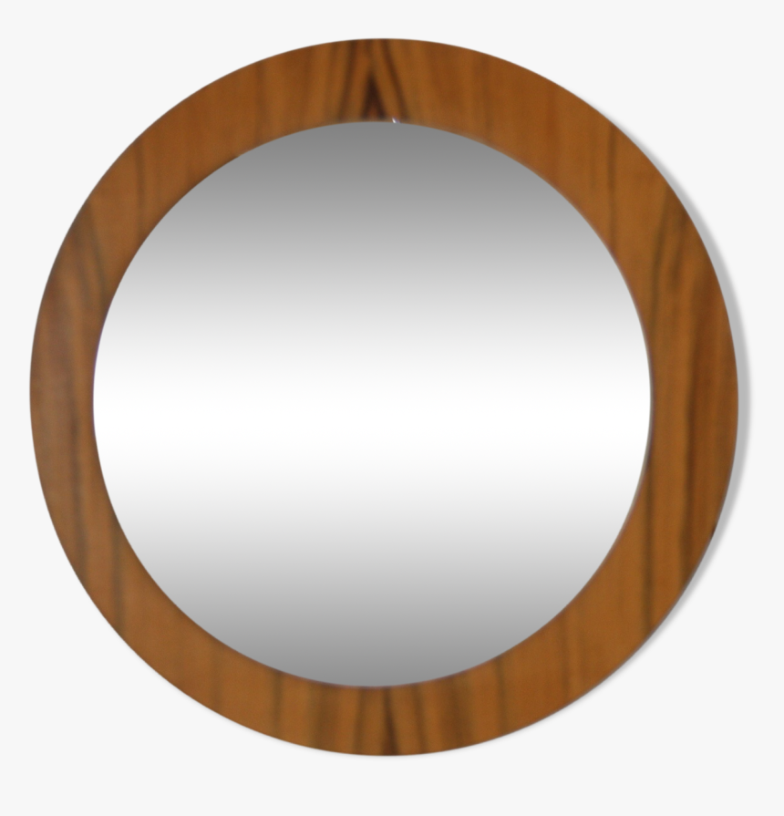 Mirror In Wooden Frame Denmark - Circle, HD Png Download