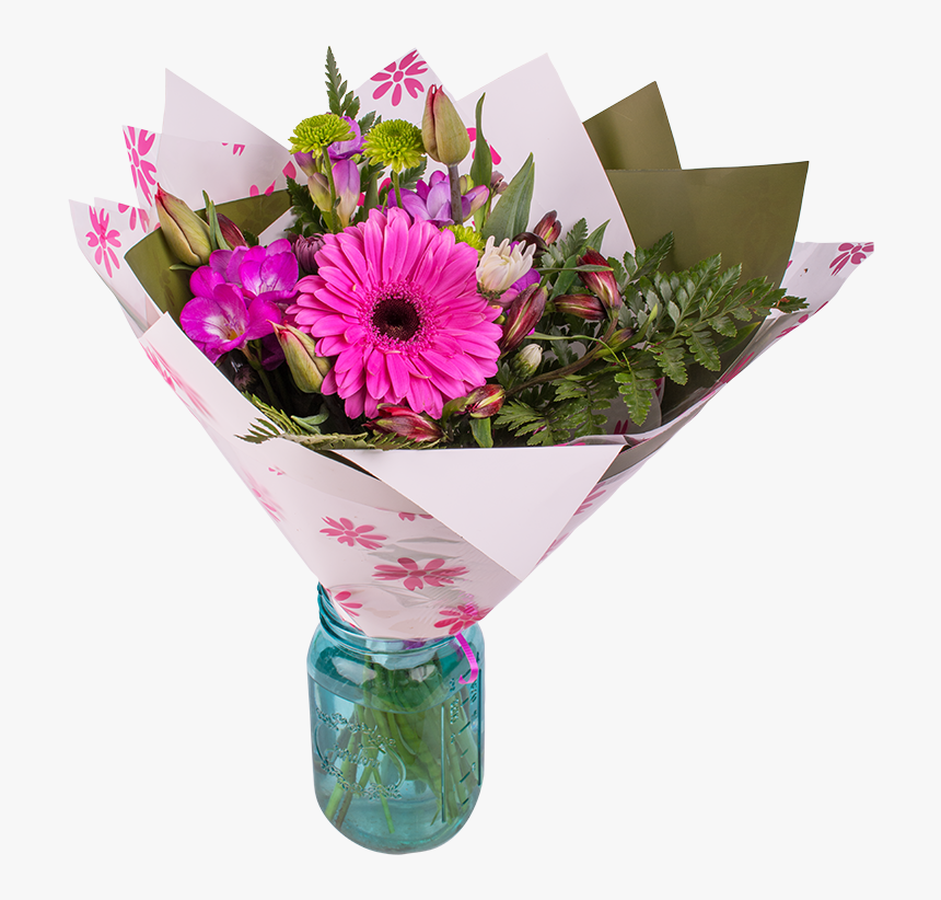 Bright, Bold, Vivid, Stimulating Hand-tied Flower Bouquet - Bouquet, HD Png Download