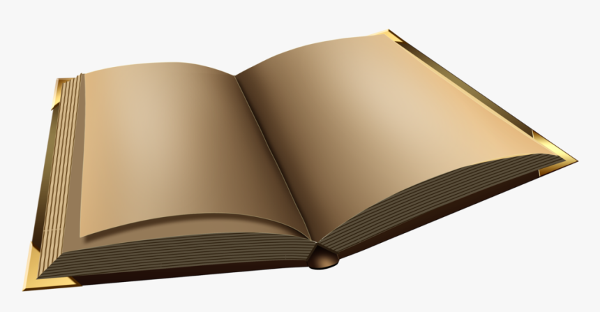 Open Book With Words Clipart Download Open Book By - Paper, HD Png Download