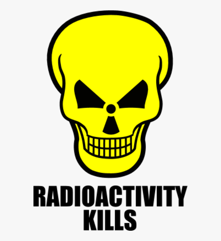 Skull Smiling Radioactivity Kills - Evil Easy Skull Drawing, HD Png Download