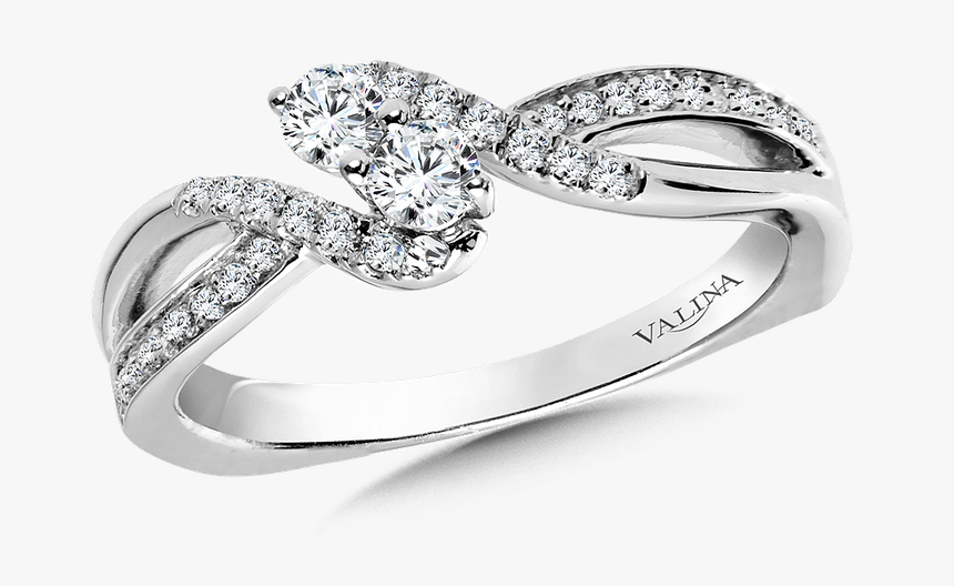 Valina Two-stone Diamond Engagement Ring Moutning In - Pre-engagement Ring, HD Png Download