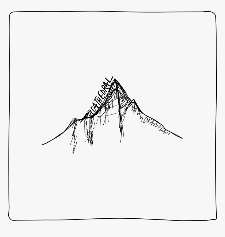 Mountains Of The Pnw Illustration - Sketch, HD Png Download