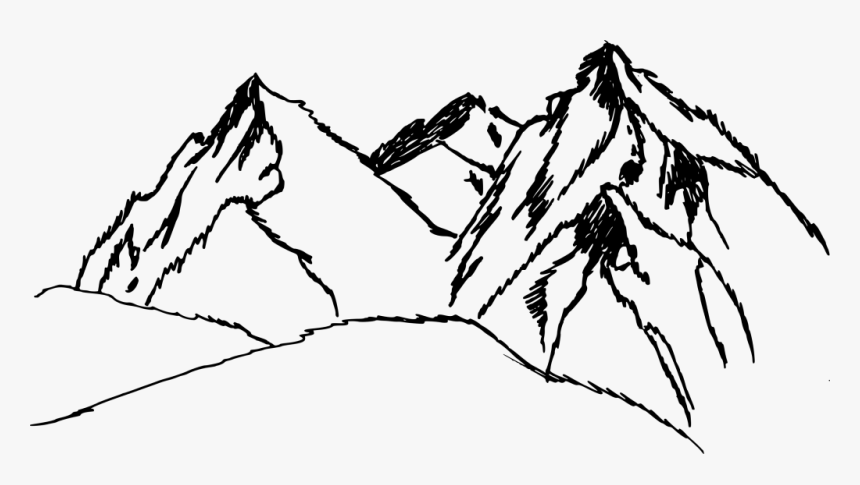 Mountain Drawing Png, Transparent Png