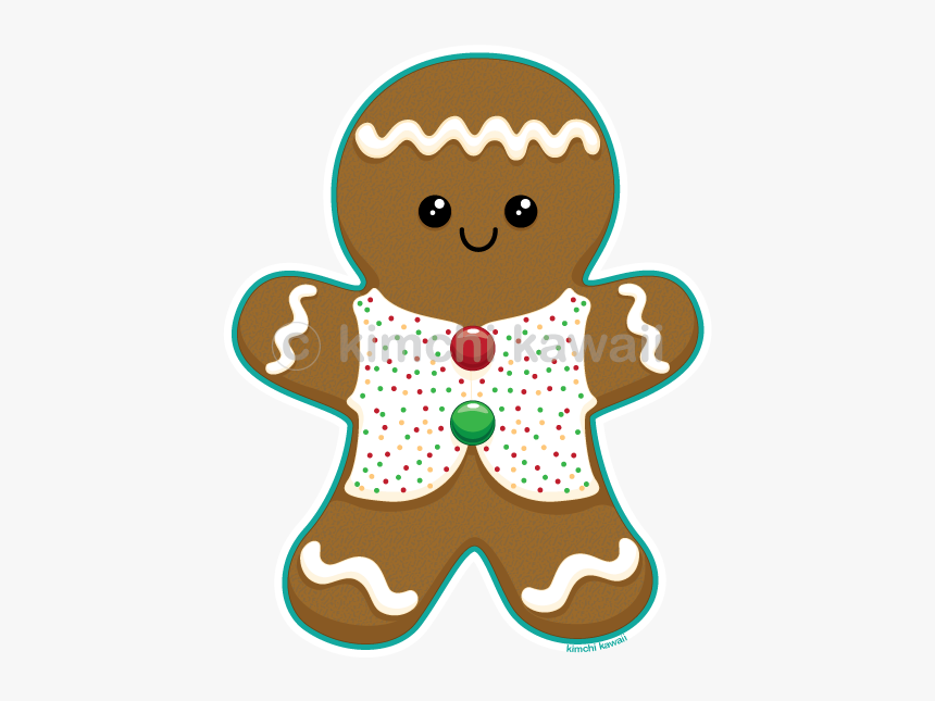 Galleta De Jengibre Kawaii, HD Png Download
