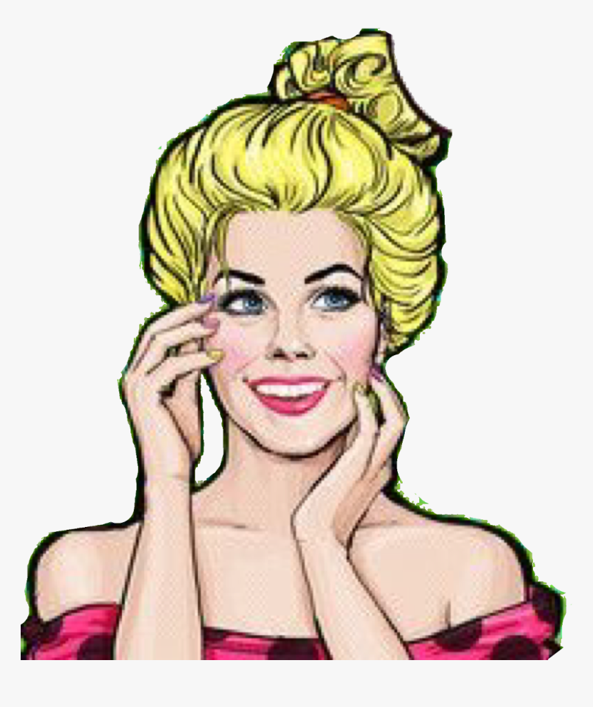 #woman #popart #women #freetoedit - Woman Pop Art Png, Transparent Png