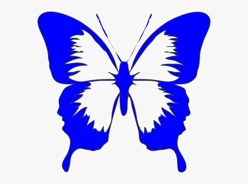 Black And White Butterfly Icon, HD Png Download