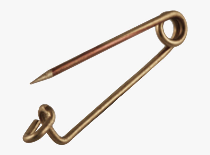 Safety Needle Brass - Brass, HD Png Download