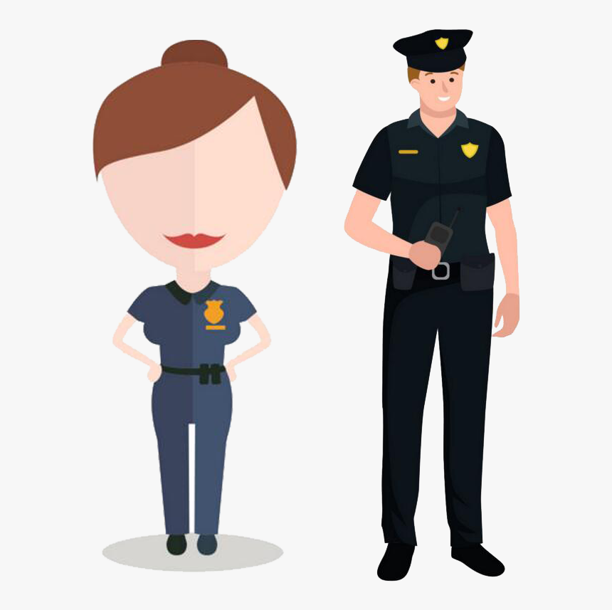 Policeman Police Officer Cartoon, HD Png Download