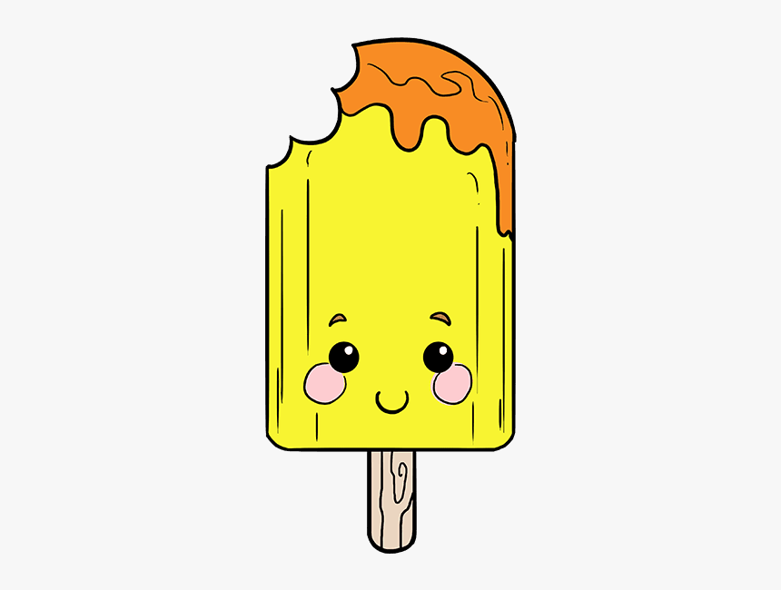 How To Draw A - Cute Popsicle, HD Png Download