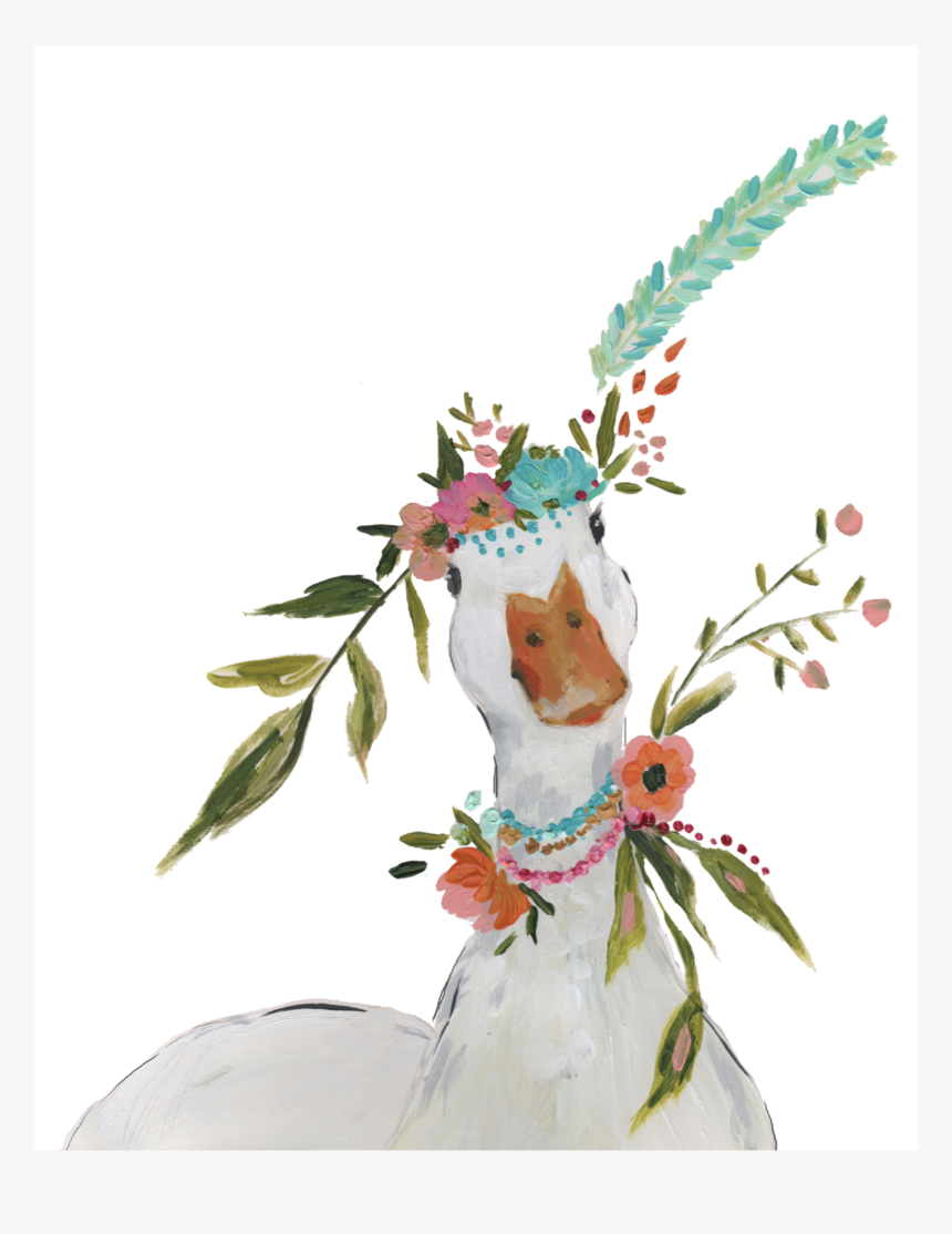 Boho Duck [art Print] 
 Class Lazyload Lazyload Fade - Boho Duck, HD Png Download