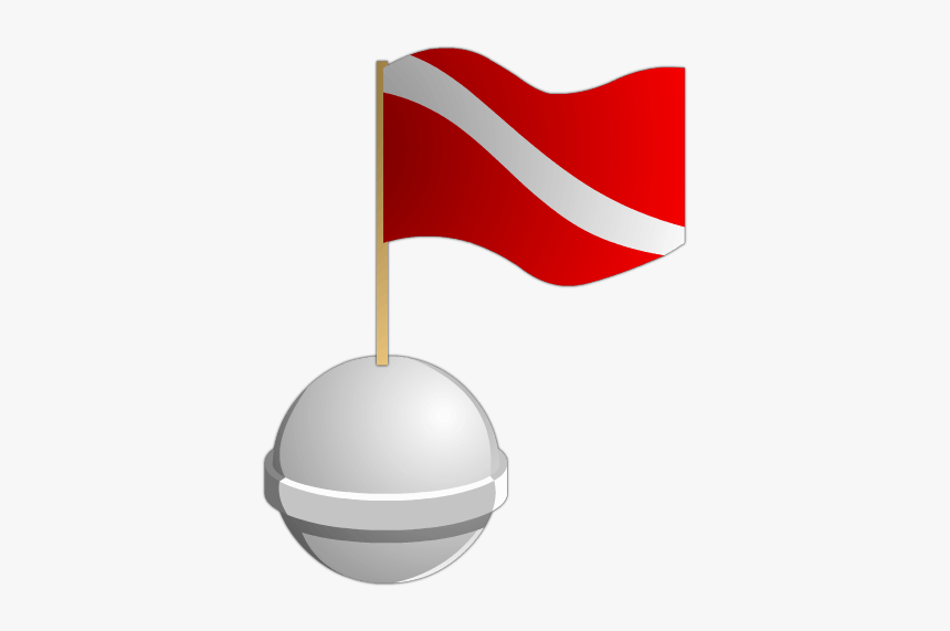 Diving Buoy - White Buoy With Red Horizontal Band, HD Png Download