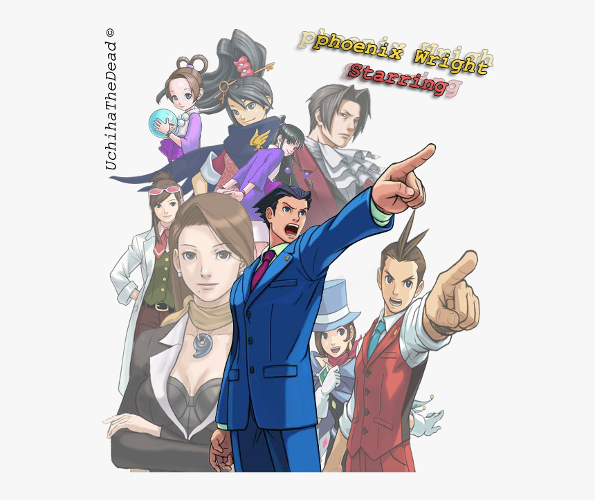 Phoenix Wright Ace Attorney Fanart, HD Png Download