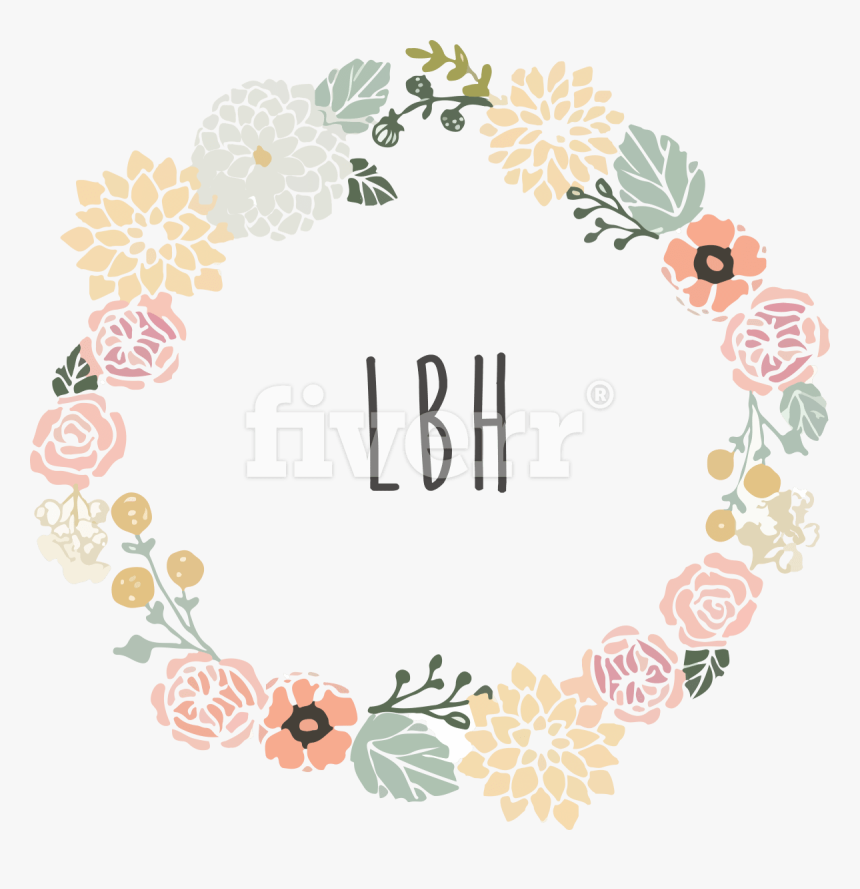 Flower Frame Vector Png , Png Download - Frame Flower Vector Png, Transparent Png