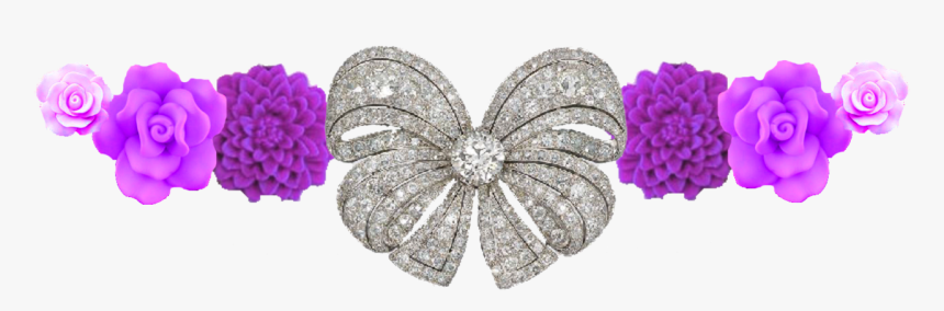 Diamond Purple Flower By Writerfairy On Deviantart, HD Png Download