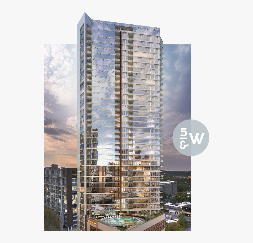 5th & West New Tower In Downtown Austin, Texas - Fifth And West Austin Texas, HD Png Download