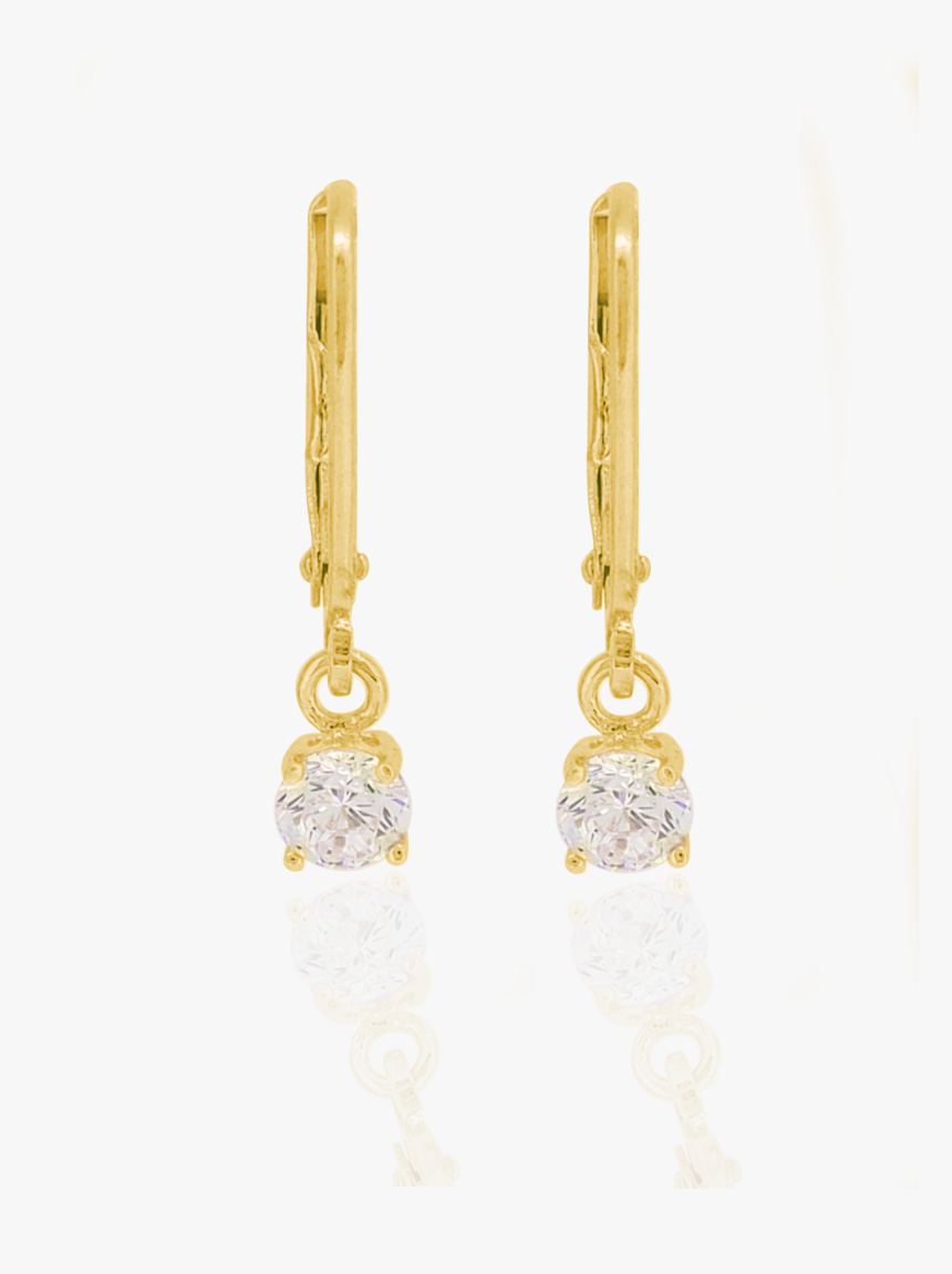 Brienne Simple Drop Hook Earrings In Gold - Earrings, HD Png Download