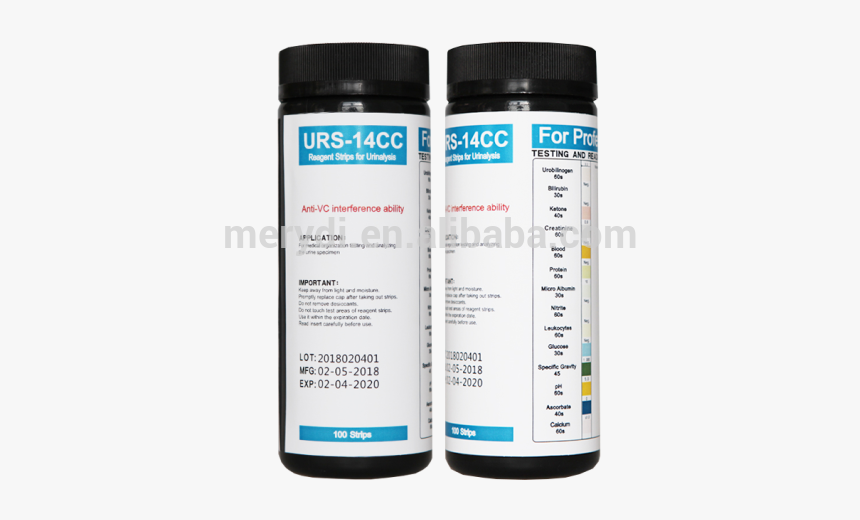 14 Parameter Urine Rapid Test Strips Urs-14cc - Blood Glucose Ketones Protein Urine, HD Png Download