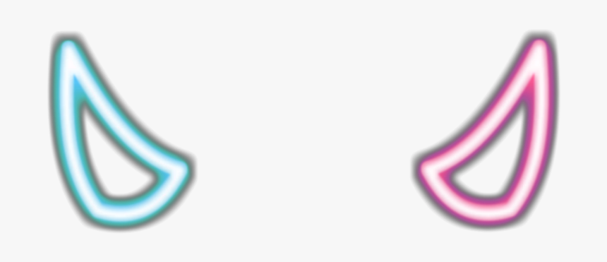 #pink #blue #red #spiral #aesthetic #crown #taç #grid - Neon Devil Horns Png, Transparent Png
