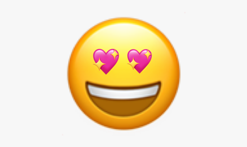#emoji #iphone #iphoneemoji #iphonesticker #pink #heart - Smiley Emoji, HD Png Download