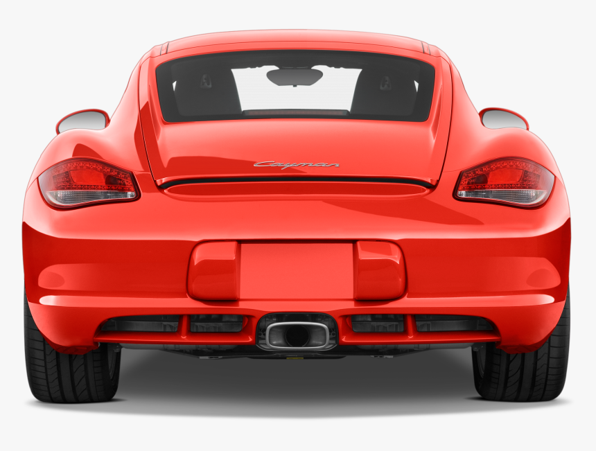 Vector Free Stock Vector Auto Car Porsche - 2012 Porsche Cayman Rear, HD Png Download
