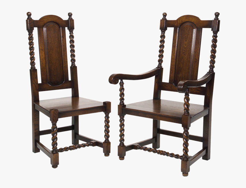 Cromwellian Chair Png Transparent Picture - Dining Chair Traditional Oak, Png Download