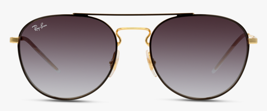 Rb3589 Gold Top On Black - Sunglasses, HD Png Download
